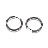 304 Stainless Steel Huggie Hoop Earrings EJEW-F111B-25mm-B-2