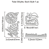 Carbon Steel Cutting Dies Stencils DIY-WH0309-402-6