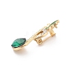 Musical Note Rhinestone Brooch Pins LS-JEWB-A031-02G-02-2
