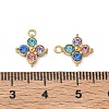304 Stainless Steel with Rhinestone Pendants SA-CBA49D2-08G-02-3