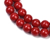 Shell Pearl Beads Strands X-BSHE-K015-8mm-01-3
