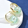 Round Brass Hoop Earrings EJEW-Z086-01G-3