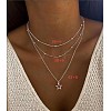 Alloy Pendant Layered Chain Necklaces for Women WGC39CD-09-1