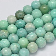 Natural Amazonite Beads Strands G-K068-03-10mm