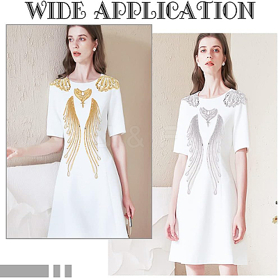 2 Sets 2 Colors Lace Embroidery Costume Accessories DIY-BC0009-38-1