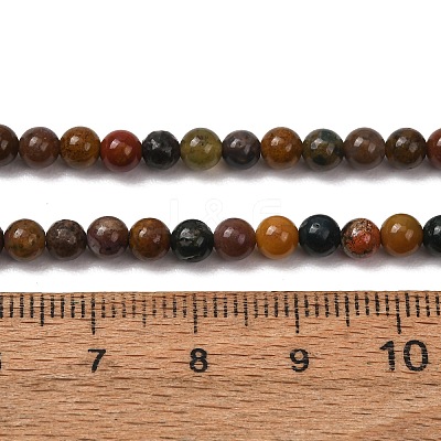 Natural Ocean Jasper Beads Strands X-G-F668-26-4mm-1