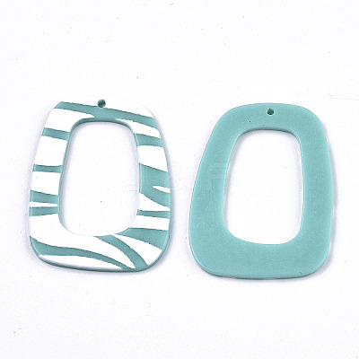 Opaque Printed Acrylic Pendants MACR-N011-005-E-1