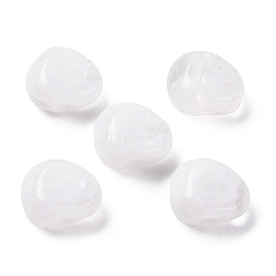 Two Tone Opaque Acrylic Beads MACR-Z002-01E-1