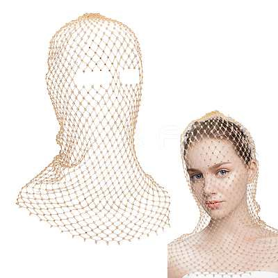 1Pc Polyester Fascinator Mesh Face Veil OHAR-FG0001-05B-1