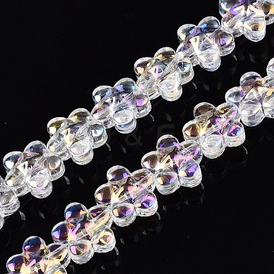 Electroplate Glass Beads Strands EGLA-T028-02-1