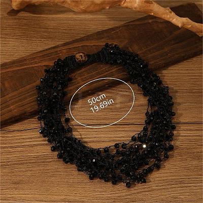 Bohemian Style Glass Bead Multi-layer Necklaces for Daily Wear and Gifting BA8447-3-1