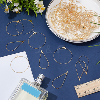 90Pcs 2 Styles Brass Pendants KK-WR0001-62-1
