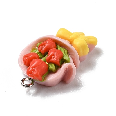 Opaque Resin Pendants RESI-D055-050P-1