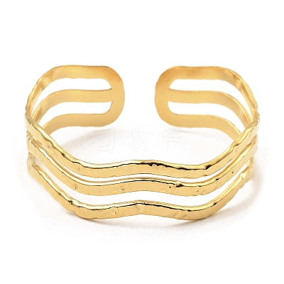 304 Stainless Steel Cuff Bangles BJEW-P302-09G-1