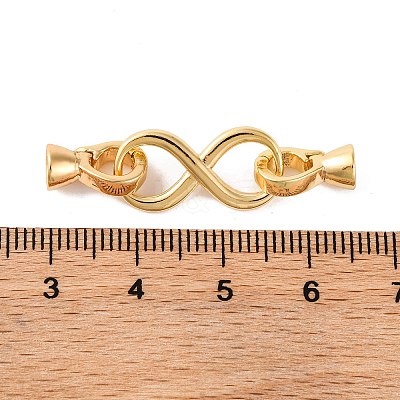 Brass Fold Over Clasps KK-U016-20G-1