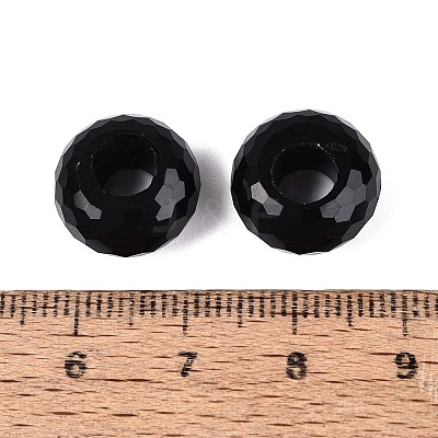 Transparent Glass European Beads GPDL-Q024-14mm-A01-1