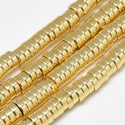 Electroplate Non-magnetic Synthetic Hematite Beads Strands X-G-Q465-37G-1