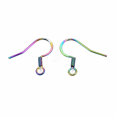 304 Stainless Steel Earring Hooks STAS-N098-009-1