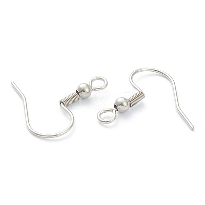 Tarnish Resistant 316 Surgical Stainless Steel Earring Hooks STAS-M288-06P-A-1