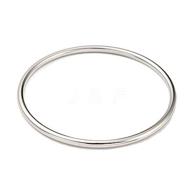 Non-Tarnish 7Pcs 304 Stainless Steel Polishing Plain Bangles Kit BJEW-G695-01P-1