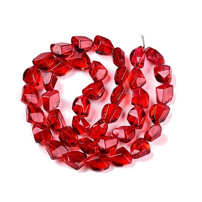 Electroplate Glass Beads Strands EGLA-N012-05-1