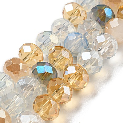 Glass Beads Strands EGLA-A034-M8mm-37-1
