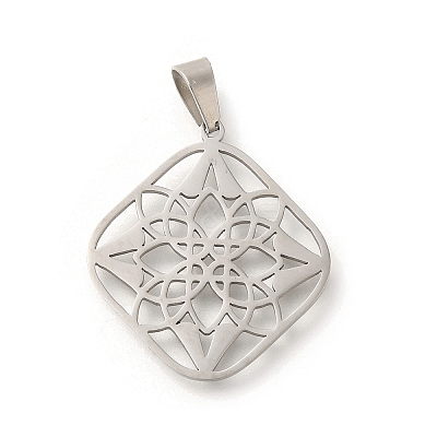 304 Stainless Steel Pendants STAS-S144-05P-B-1
