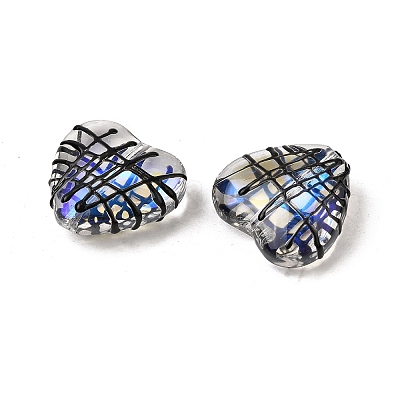 Transparent Glass Enamel Beads GLAA-S388-01C-1