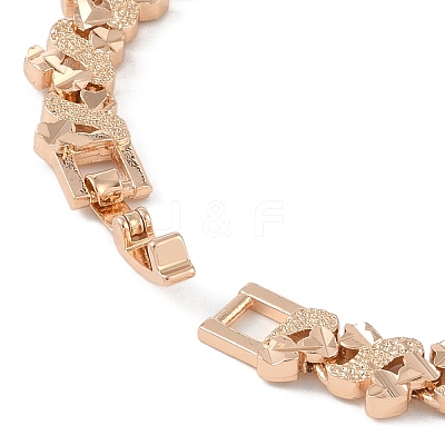 Brass Link Chain Bracelets for Women Men BJEW-P324-01A-KCG-1