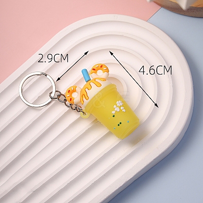 Milk Tea PVC Bag Keychain PW-WG2786B-04-1