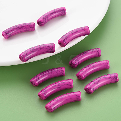 Opaque Crackle Acrylic Beads MACR-S372-002N-002-1