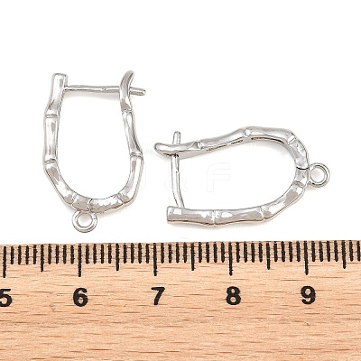 Brass Hoop Earring Findings KK-K340-39P-1