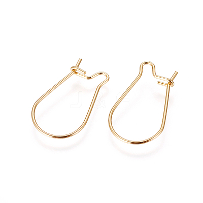 316 Surgical Stainless Steel Hoop Earrings Findings X-STAS-F216-01G-1