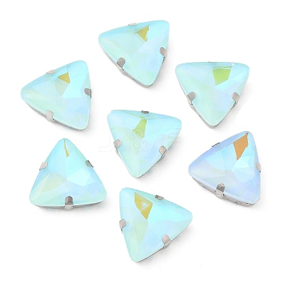 Mocha Fluorescent(MI) Triangle Sew on Rhinestone GGLA-Q086-01A-P03-1