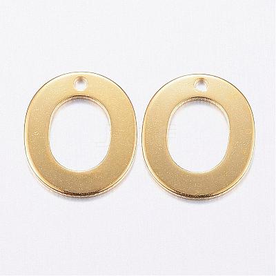 304 Stainless Steel Charms STAS-P141-O-1