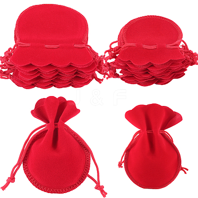 20Pcs 2 Styles Gourd Velvet Drawstring Bags TP-BBC0001-08B-1