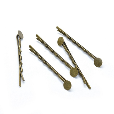 Iron Hair Bobby Pin Findings X-IFIN-L032-06AB-NF-1