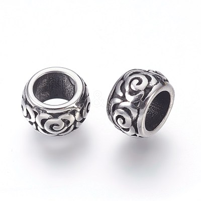 304 Stainless Steel Beads STAS-F195-075AS-1