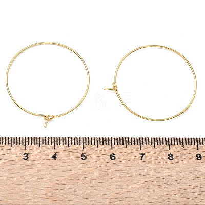 SHEGRACE Brass Hoop Earrings Findings XGR0005G-70G-1