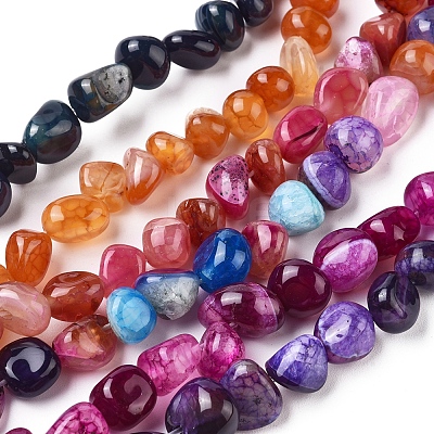 Natural Agate Beads Strands G-L560-S-1
