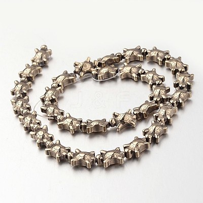 Electroplate Non-magnetic Synthetic Hematite Bead Strands G-F300-52A-06-1