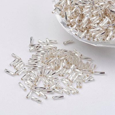 Glass Twisted Bugle Beads SEED-E002-9mm-821#-1