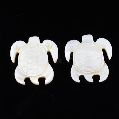 Natural Freshwater Shell Cabochons SHEL-S276-163-1
