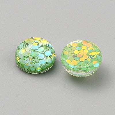 Transparent Resin Cabochons RESI-WH0038-47G-1