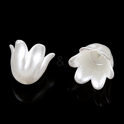 Spray Paint ABS Plastic Imitation Pearl Beads MACR-N013-001F-1
