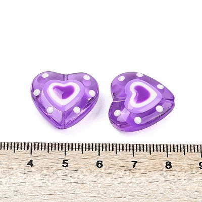 Handmade Lampwork Beads Strands LAMP-R004-06B-02-1