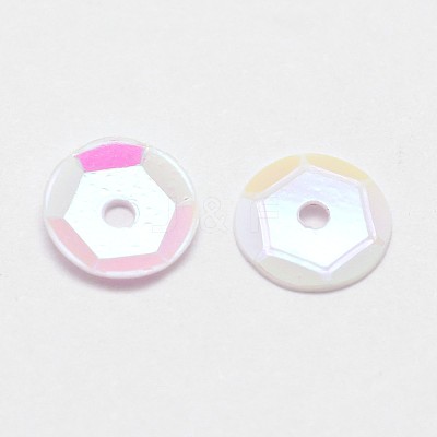 Plastic Paillette Beads LS-PVC-A002-4mm-09-1