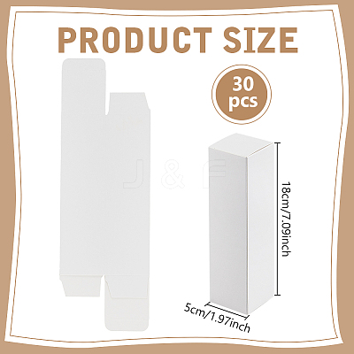 Kraft Paper Packing Boxes for Essential Oil Gift CON-WH0107-59A-03-1