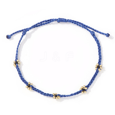 Vintage Glass Beaded Pearl String Adjustable Bracelet for Girl TG8813-4-1