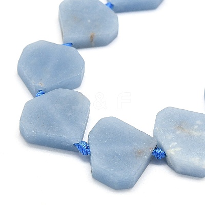 Natural Angelite Beads Strands G-G106-E03-01-1